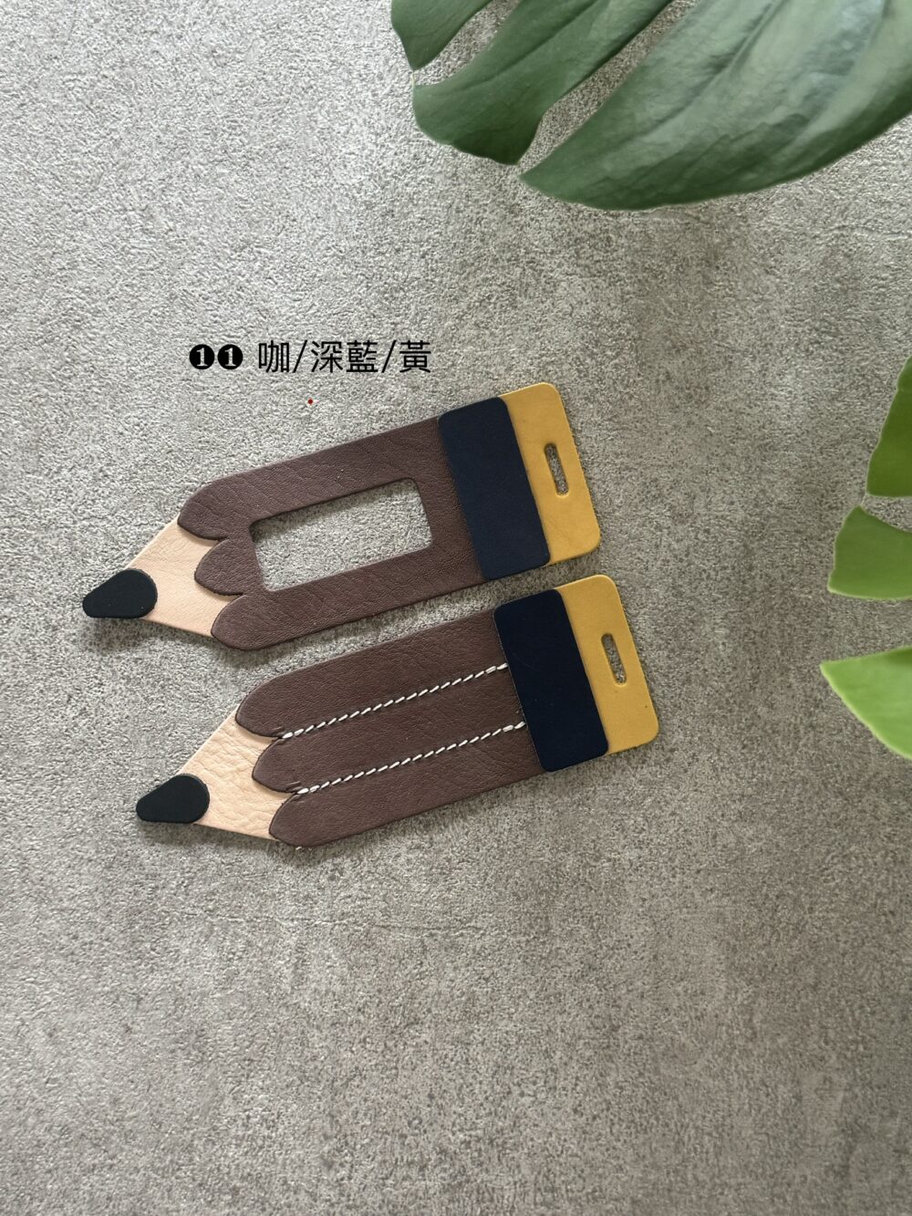 材料包｜（限量）手縫皮革鉛筆行李吊牌 ▪含線上教學影片與工具組▪