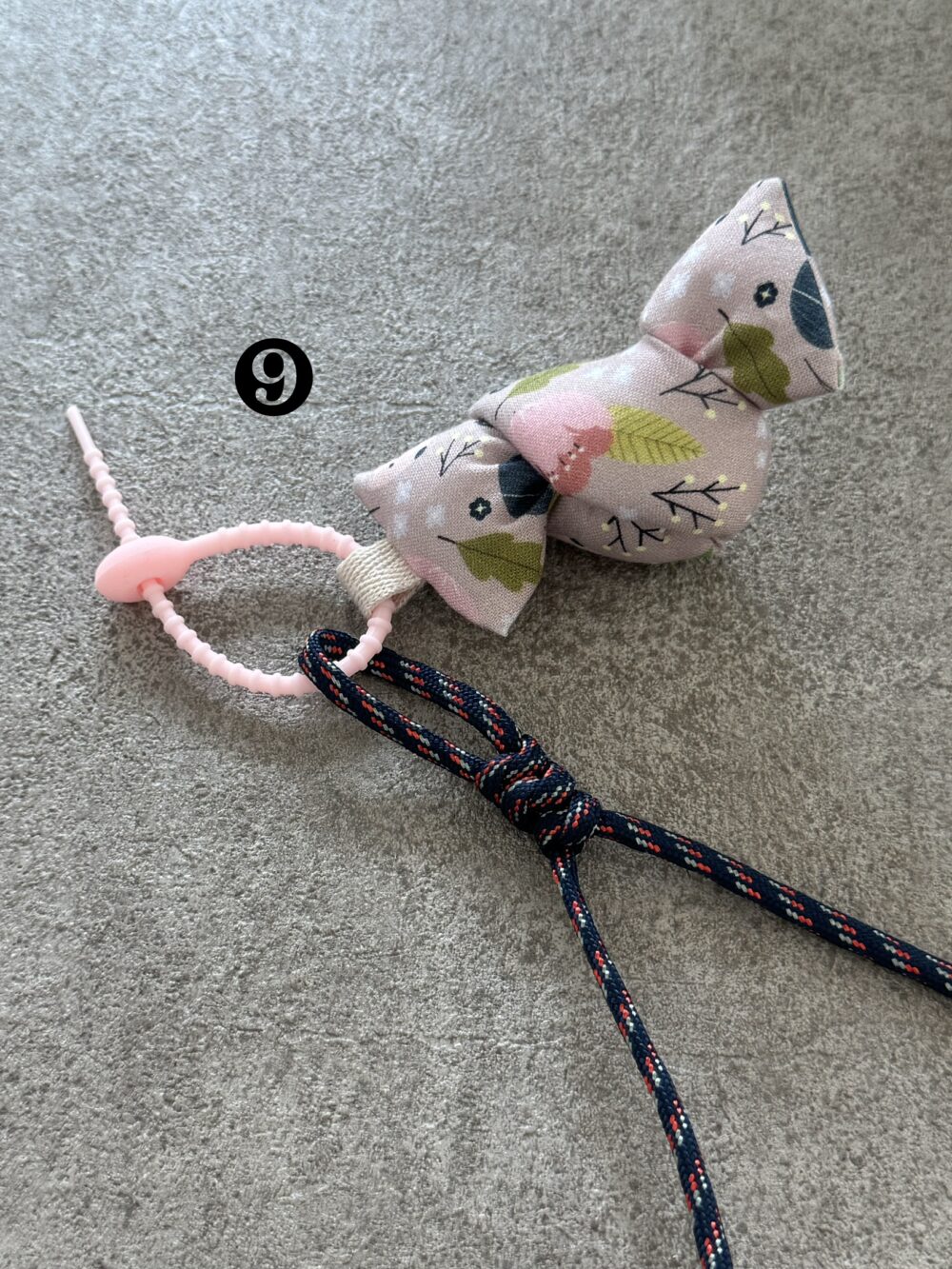 9 成品|暖心布作扭結吊飾▪附手作感小皮尺皮標▪