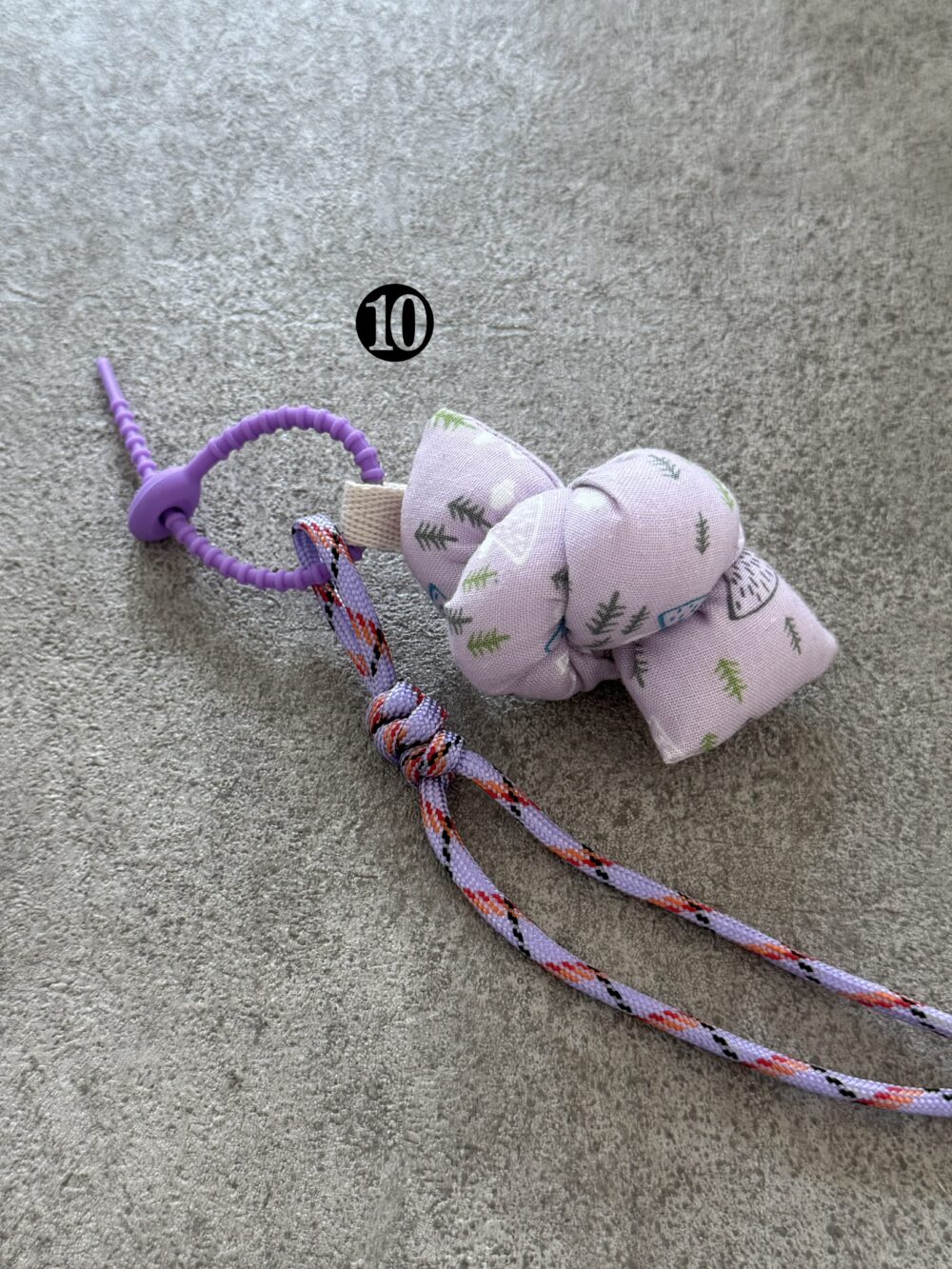 10 成品|暖心布作扭結吊飾▪附手作感小皮尺皮標▪